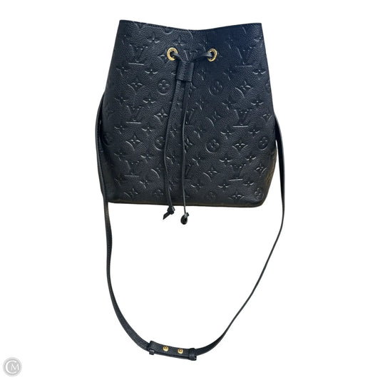 Louis Vuitton Néonoé Bucket Bag Black Monogram Empreinte Leather (Medium)