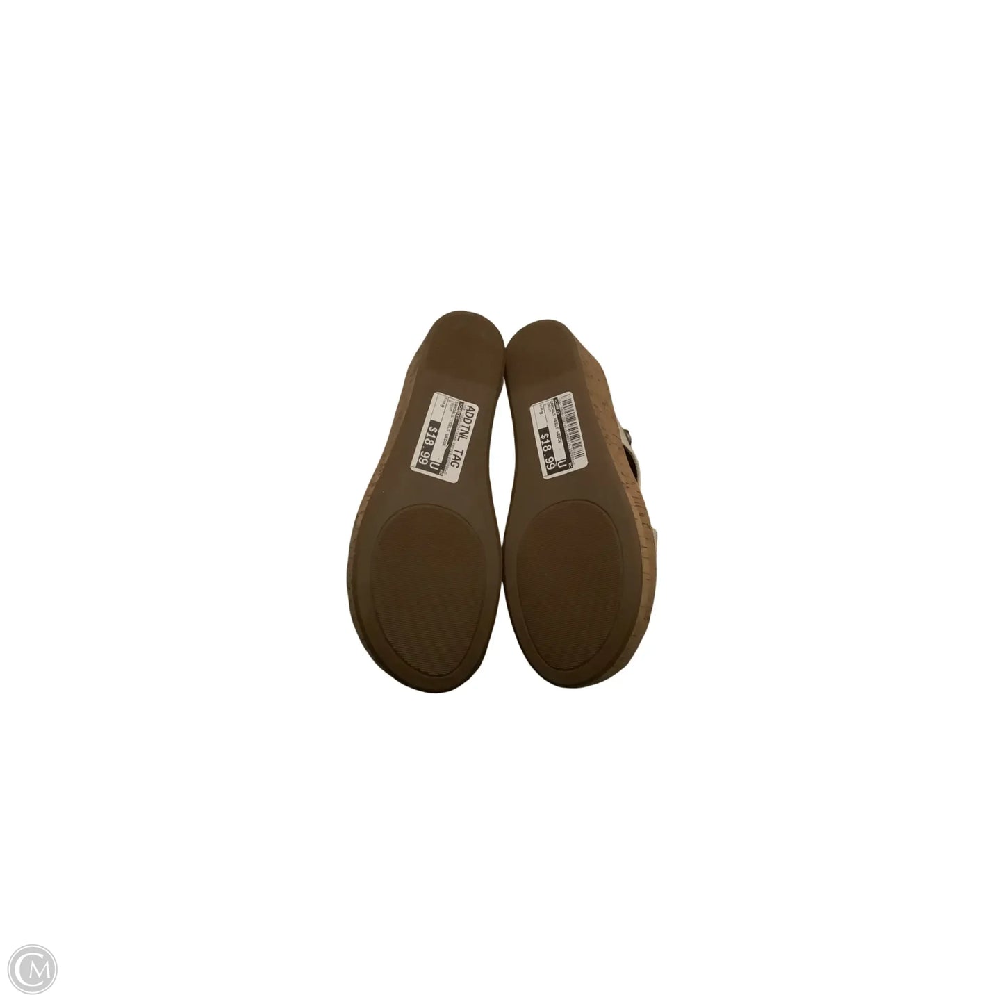 Sandals Heels Wedge By Corkys In Cream, Size: 9