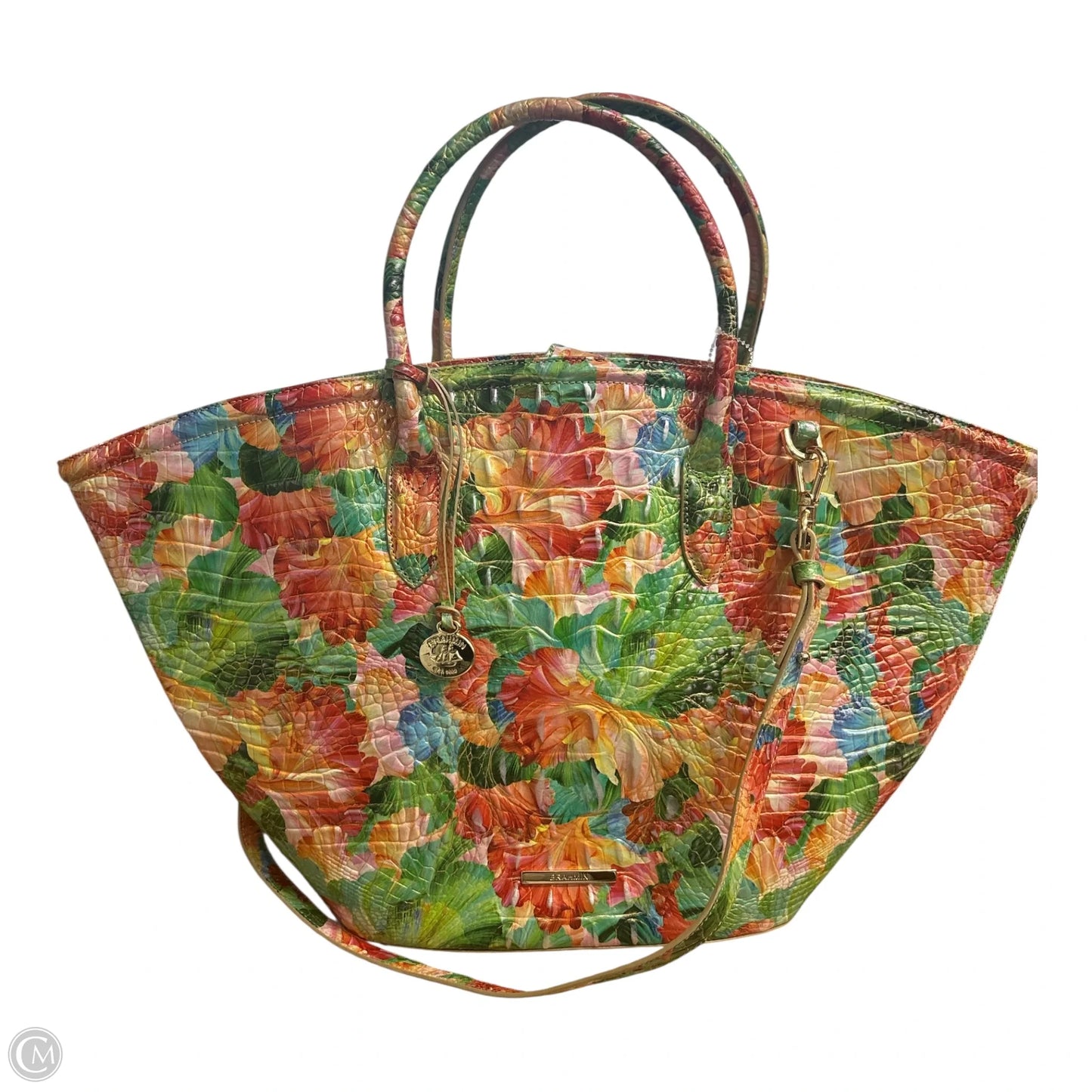 Handbag Designer By Brahmin, Size: Large