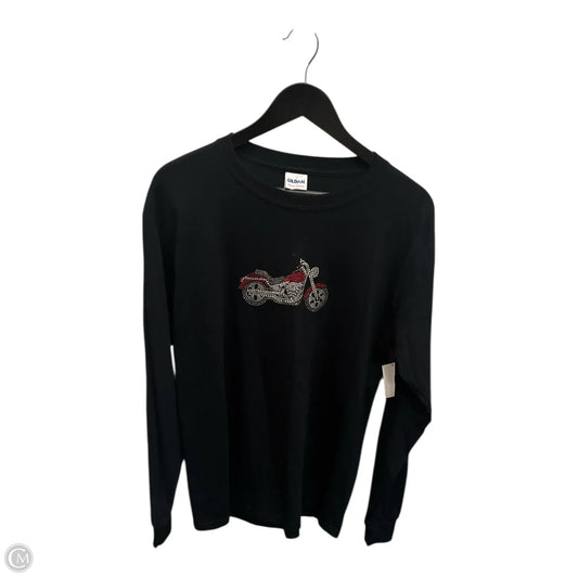 Top Long Sleeve Basic By Gildan In Black, Size: M