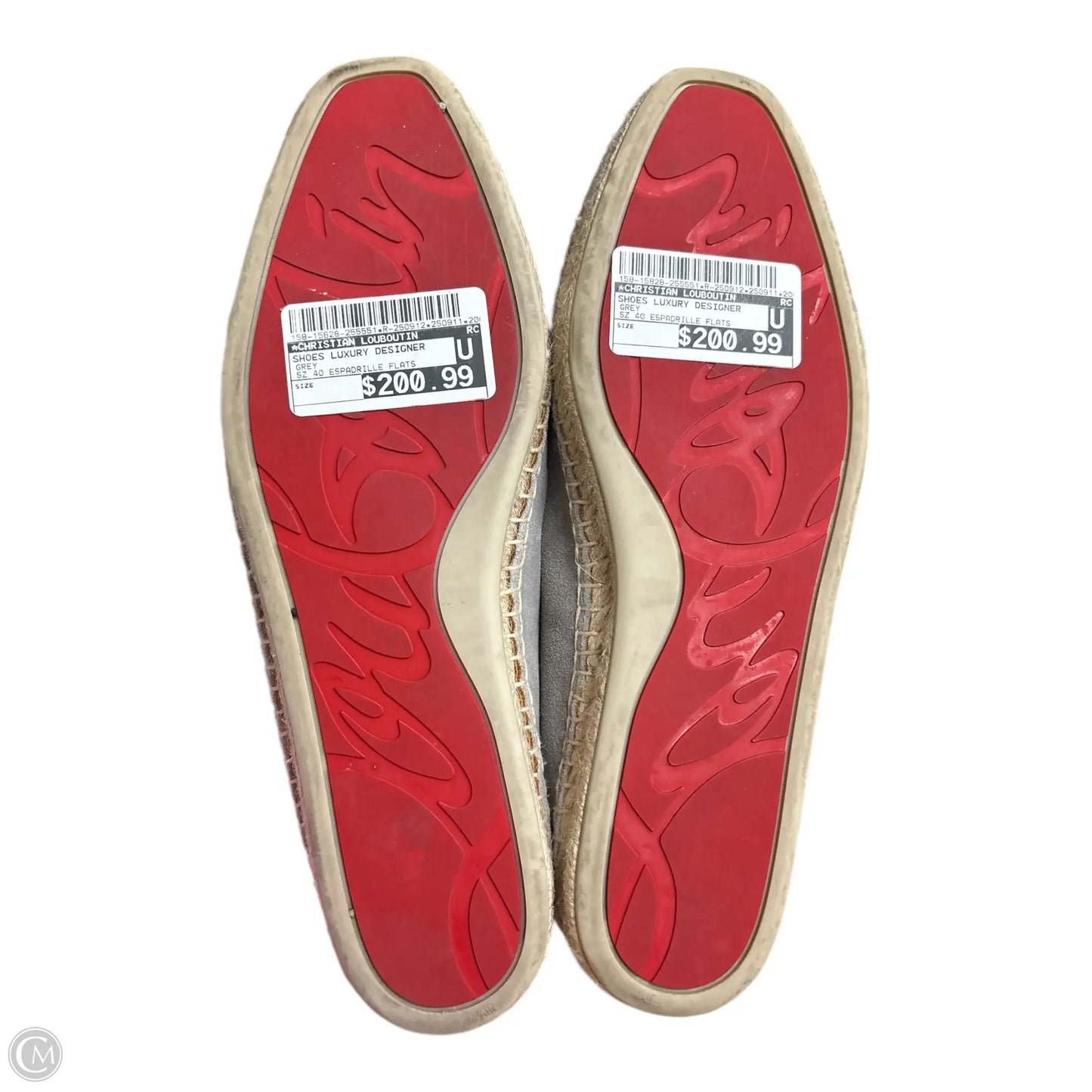 Shoes Luxury Designer By Christian Louboutin In Grey