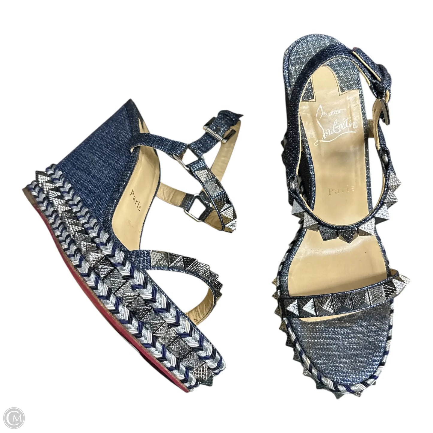 Shoes Luxury Designer By Christian Louboutin In Blue