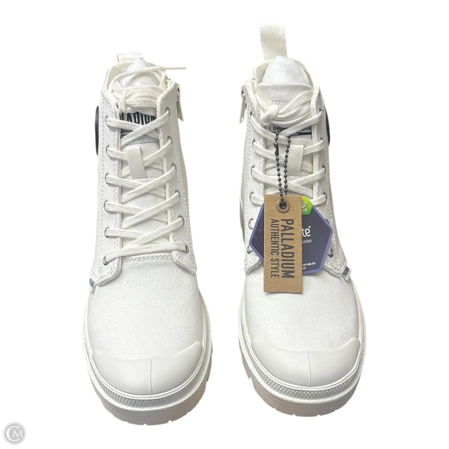 Boots Ankle Heels By Clothes Mentor In White, Size: 6.5