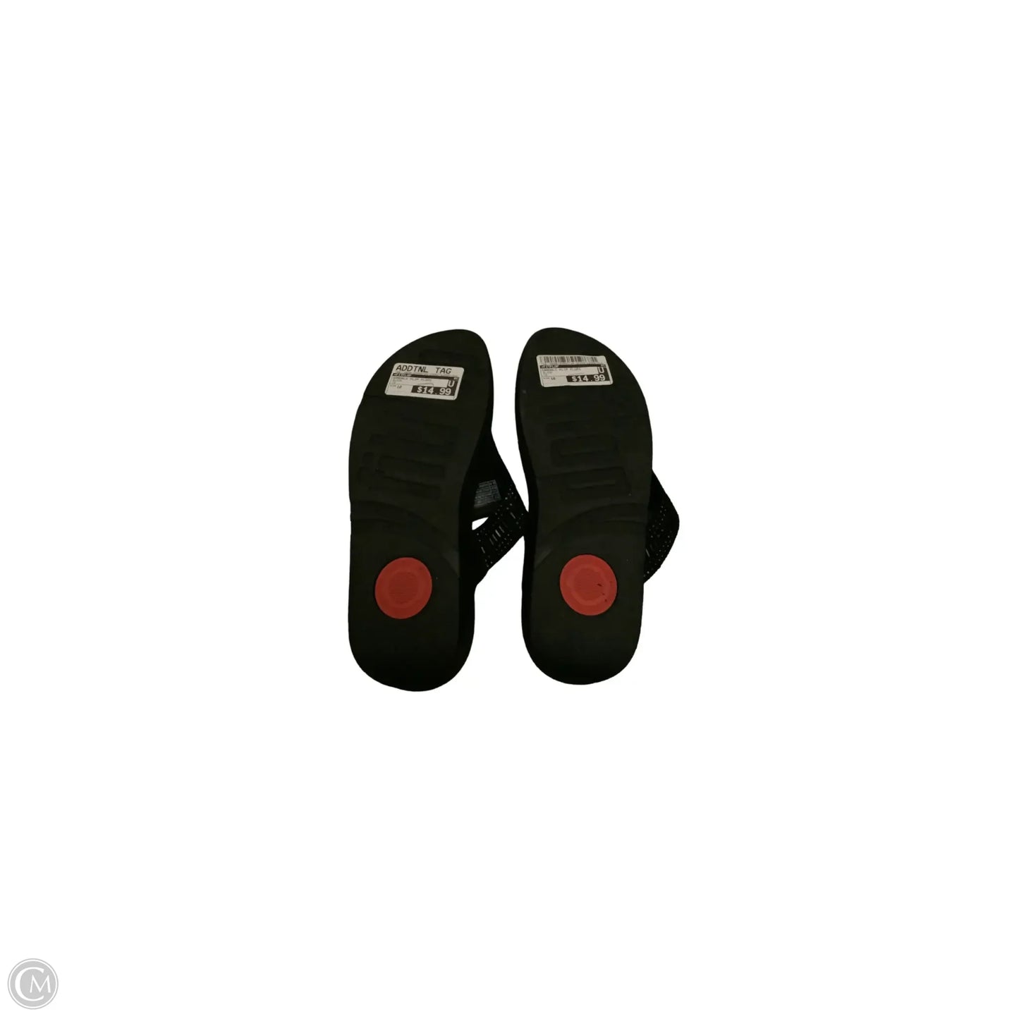 Sandals Flip Flops By Fitflop In Black, Size: 10
