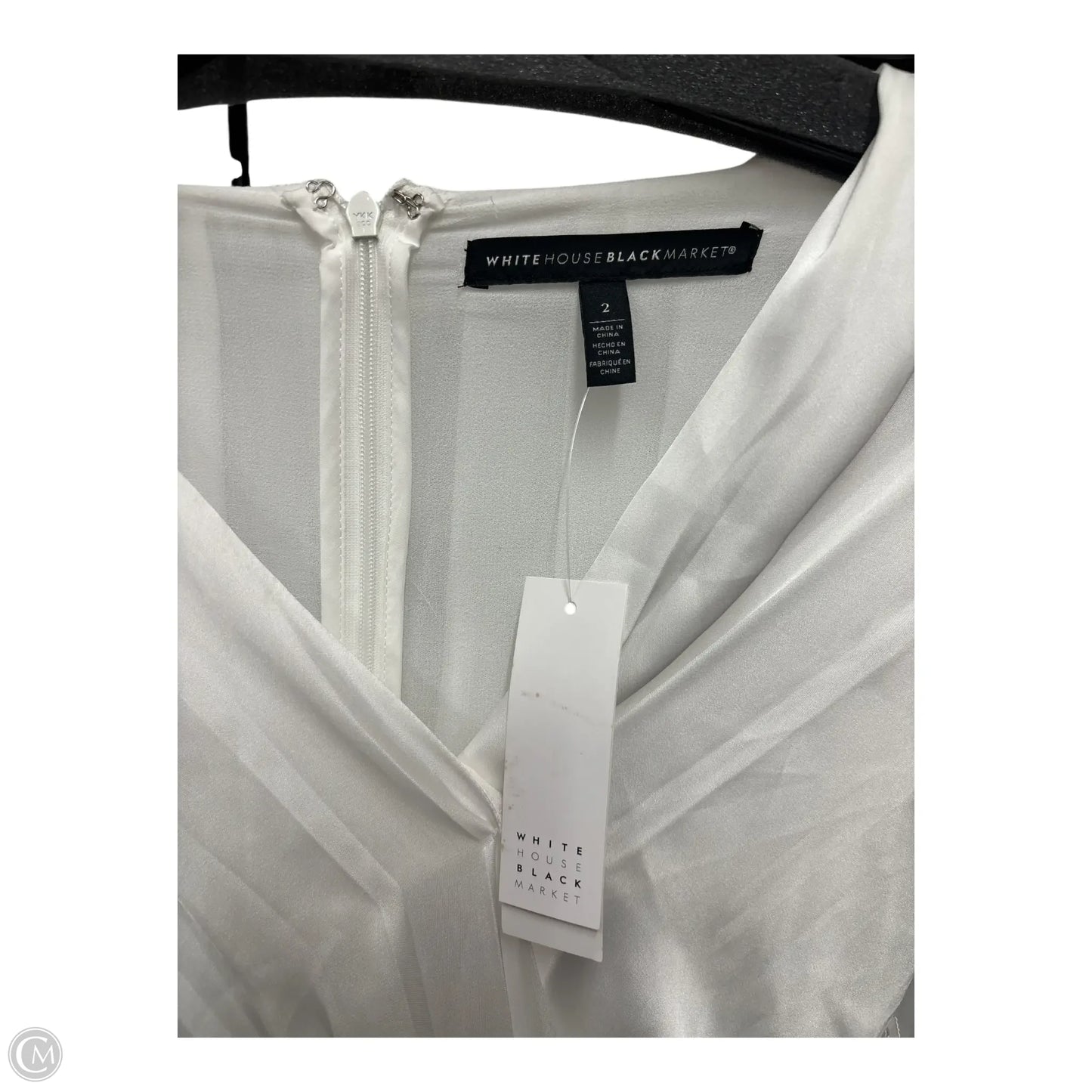Dress Casual Midi By White House Black Market In Black & White, Size: 2