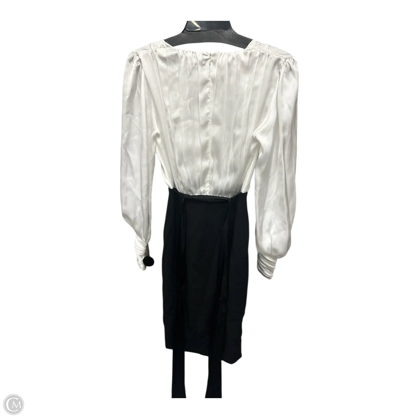 Dress Casual Midi By White House Black Market In Black & White, Size: 2