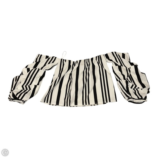 Top Long Sleeve Basic By Mare Mare In Black & White, Size: S
