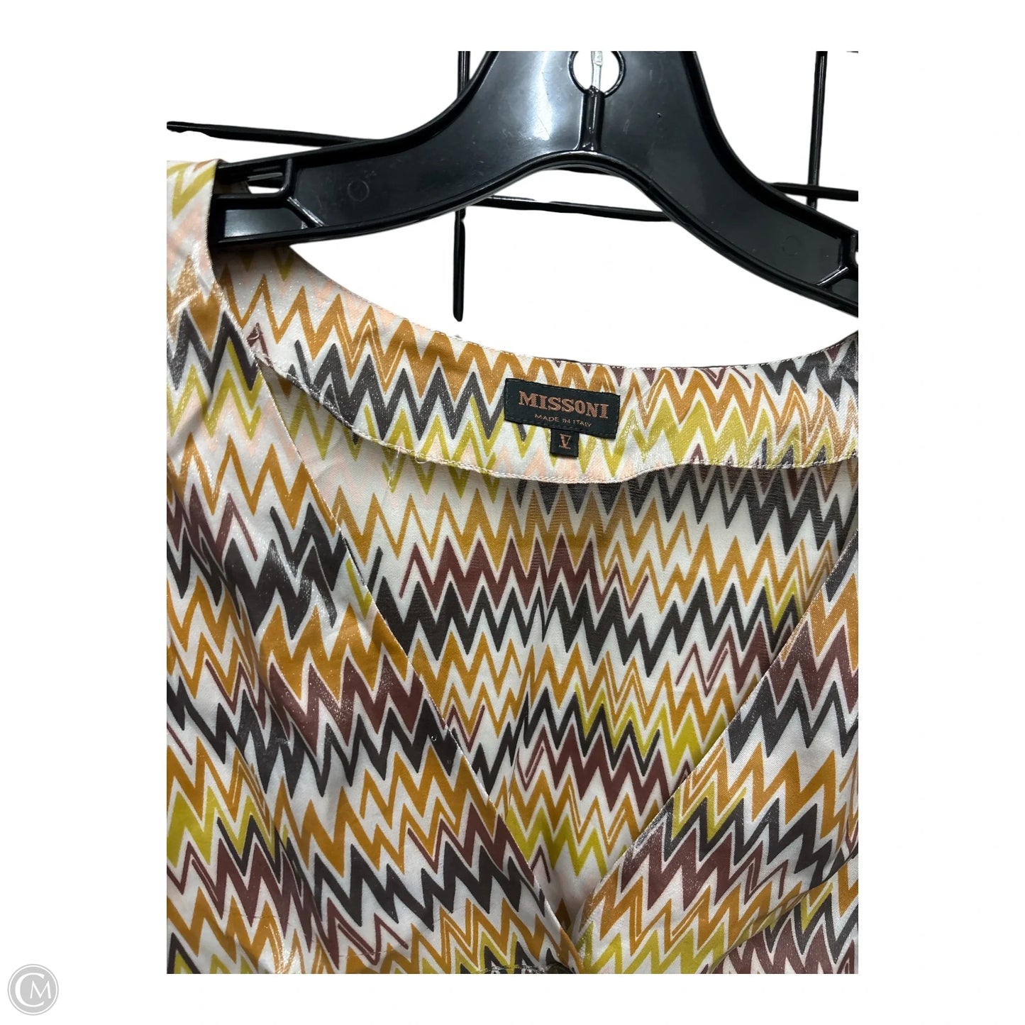 Top Short Sleeve Luxury Designer By Missoni In Multi-colored, Size: S