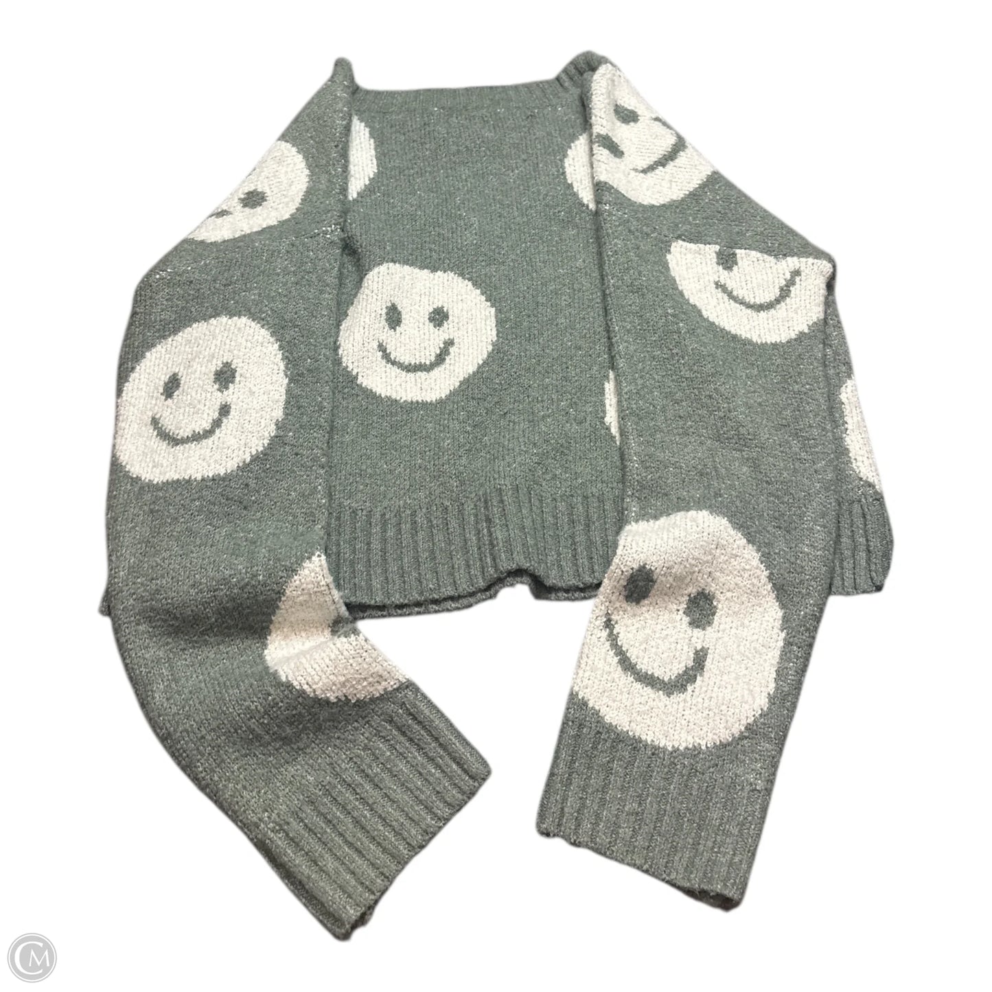 Sweater By Clothes Mentor In Grey, Size: M