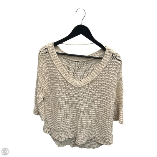 Sweater By Free People In Cream, Size: Xs