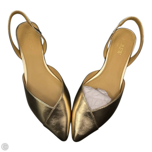 Shoes Flats By J. Crew In Gold, Size: 7