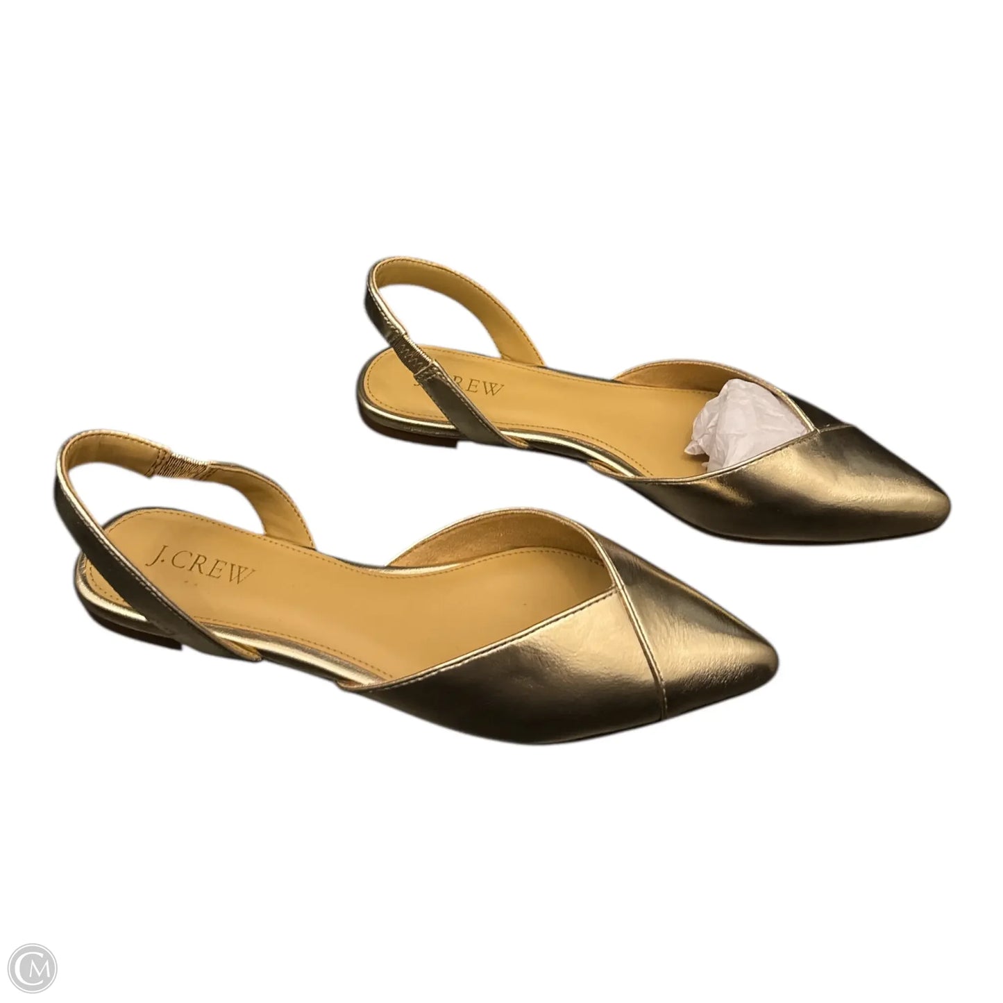 Shoes Flats By J. Crew In Gold, Size: 7