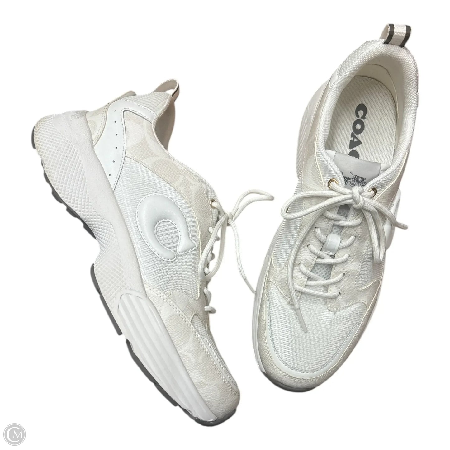 Shoes Designer By Coach In White, Size: 9.5