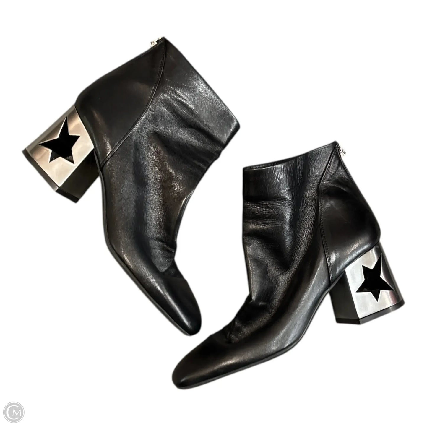 Boots Ankle Heels By Clothes Mentor In Black