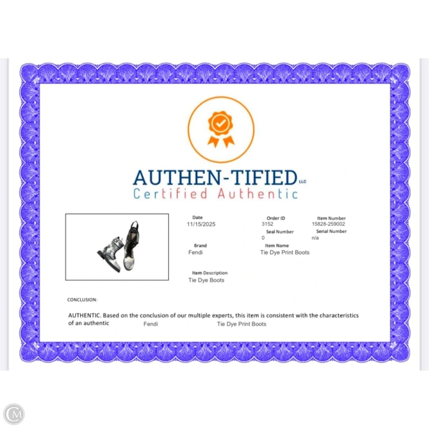 Boots Luxury Designer By Fendi In Tie Dye Print