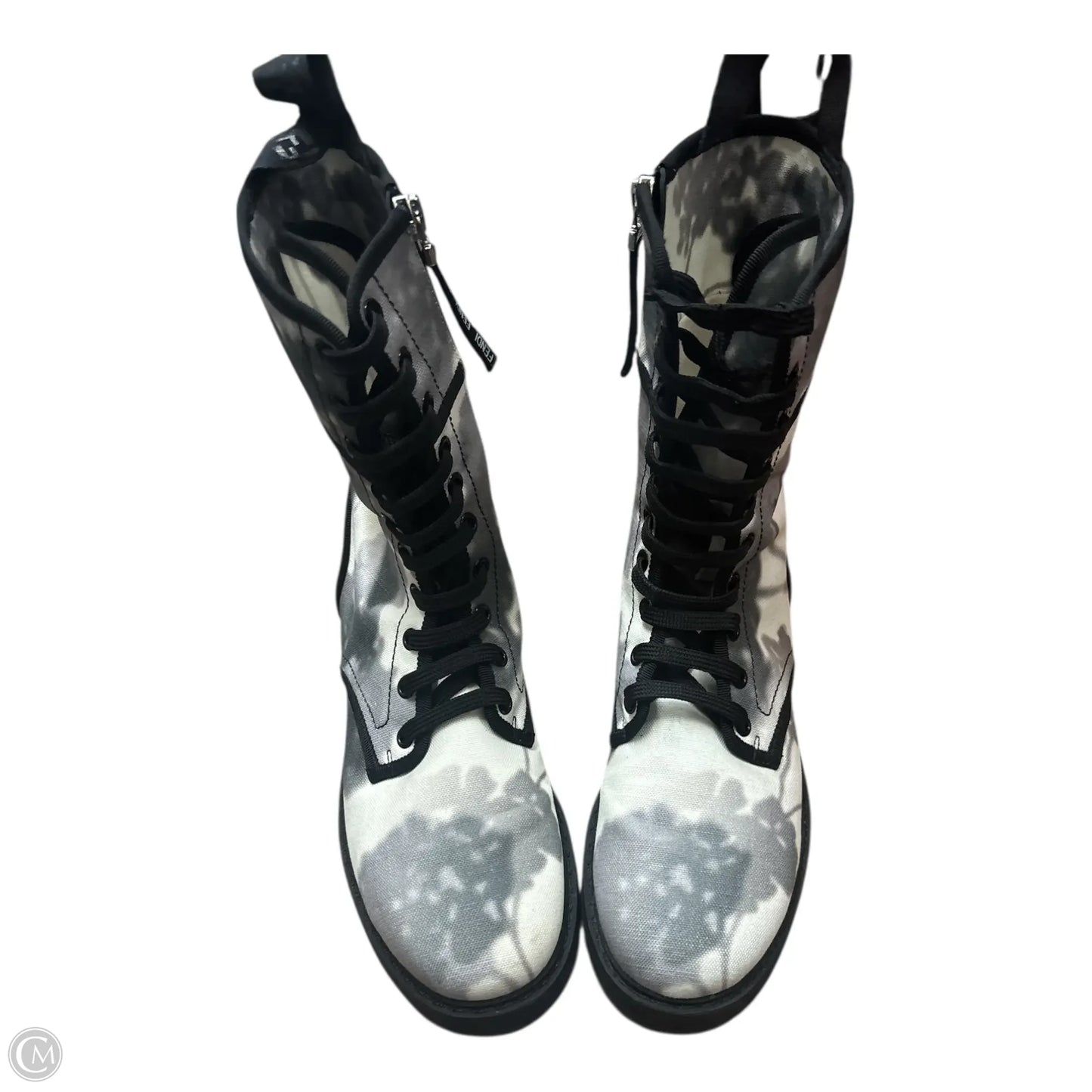 Boots Luxury Designer By Fendi In Tie Dye Print