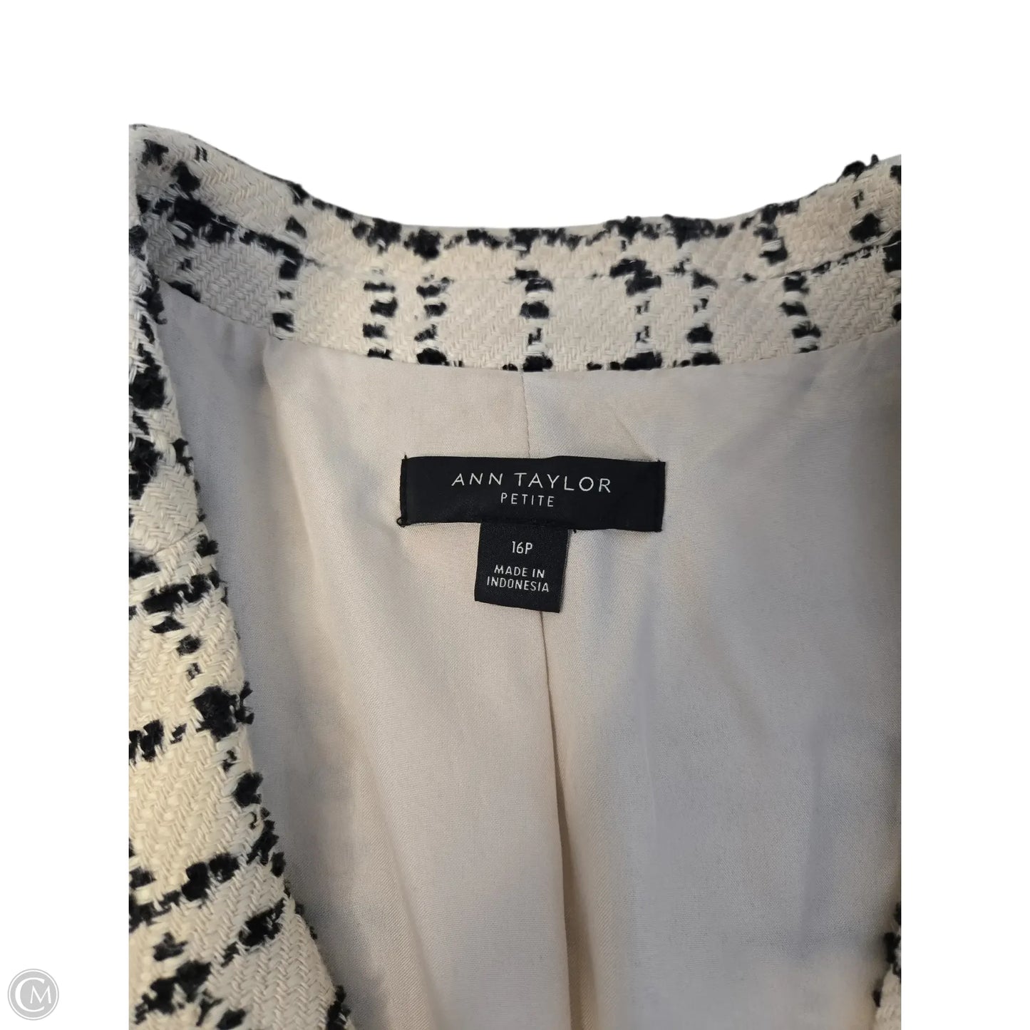 Blazer By Ann Taylor In Tan, Size: 16
