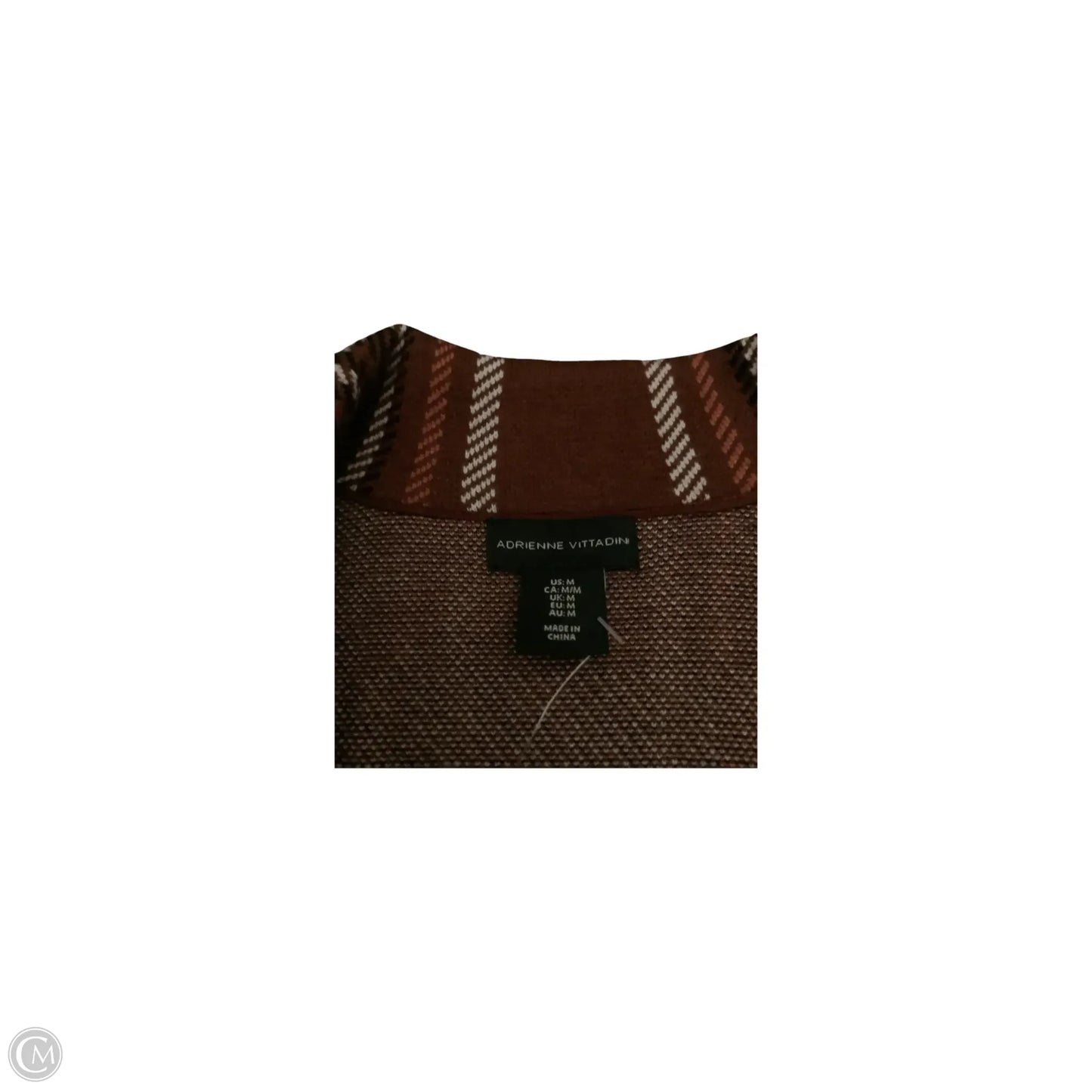 Blazer By Adrienne Vittadini In Brown, Size: M