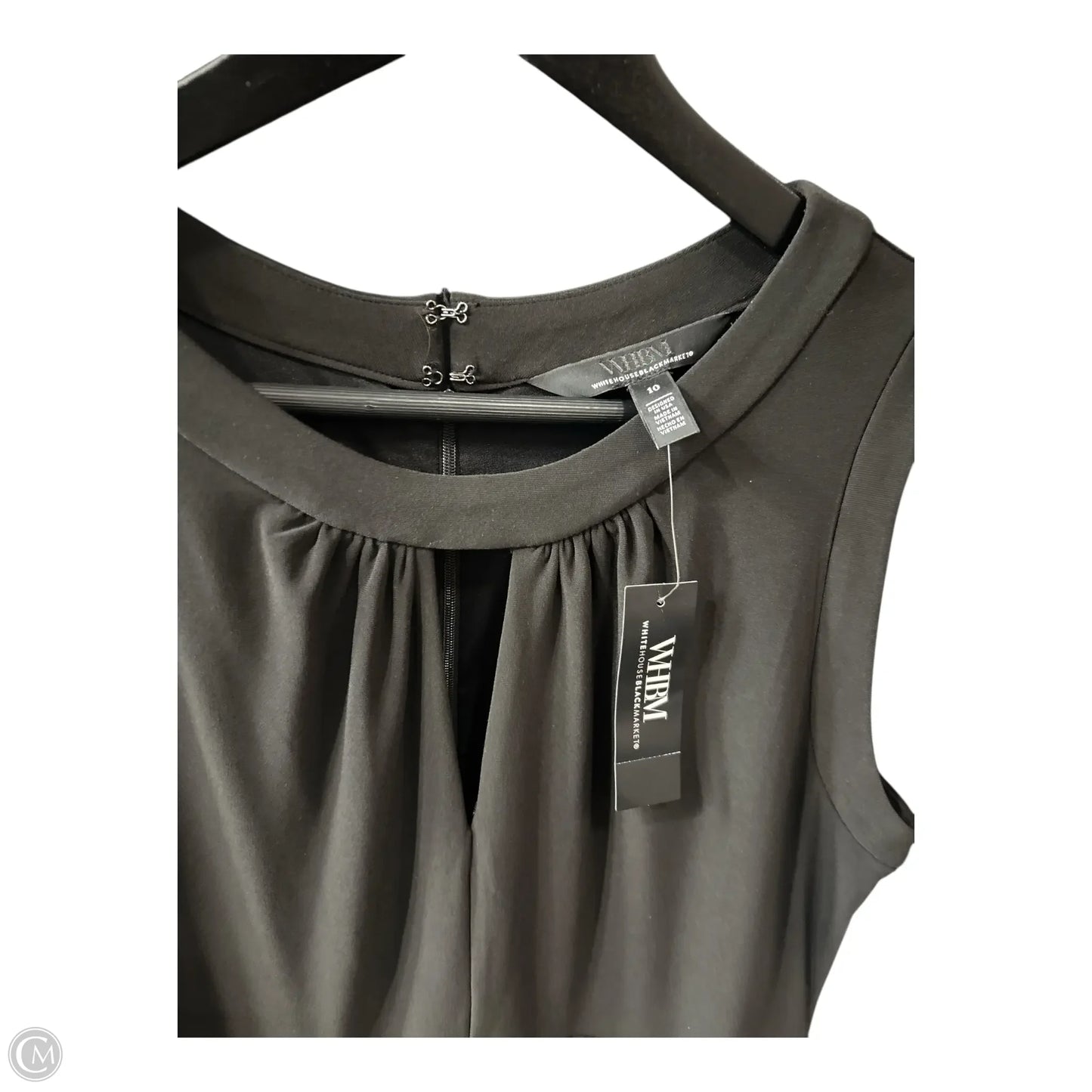 Dress Casual Midi By White House Black Market In Black, Size: 10