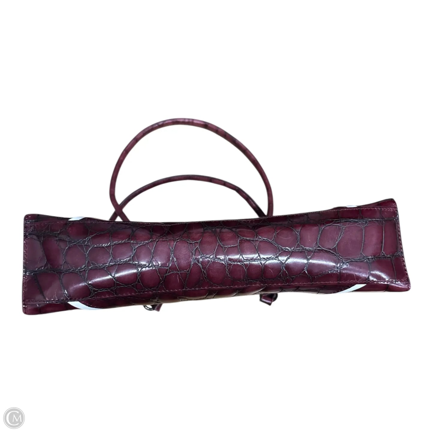 Handbag Leather By Dkny, Size: Medium