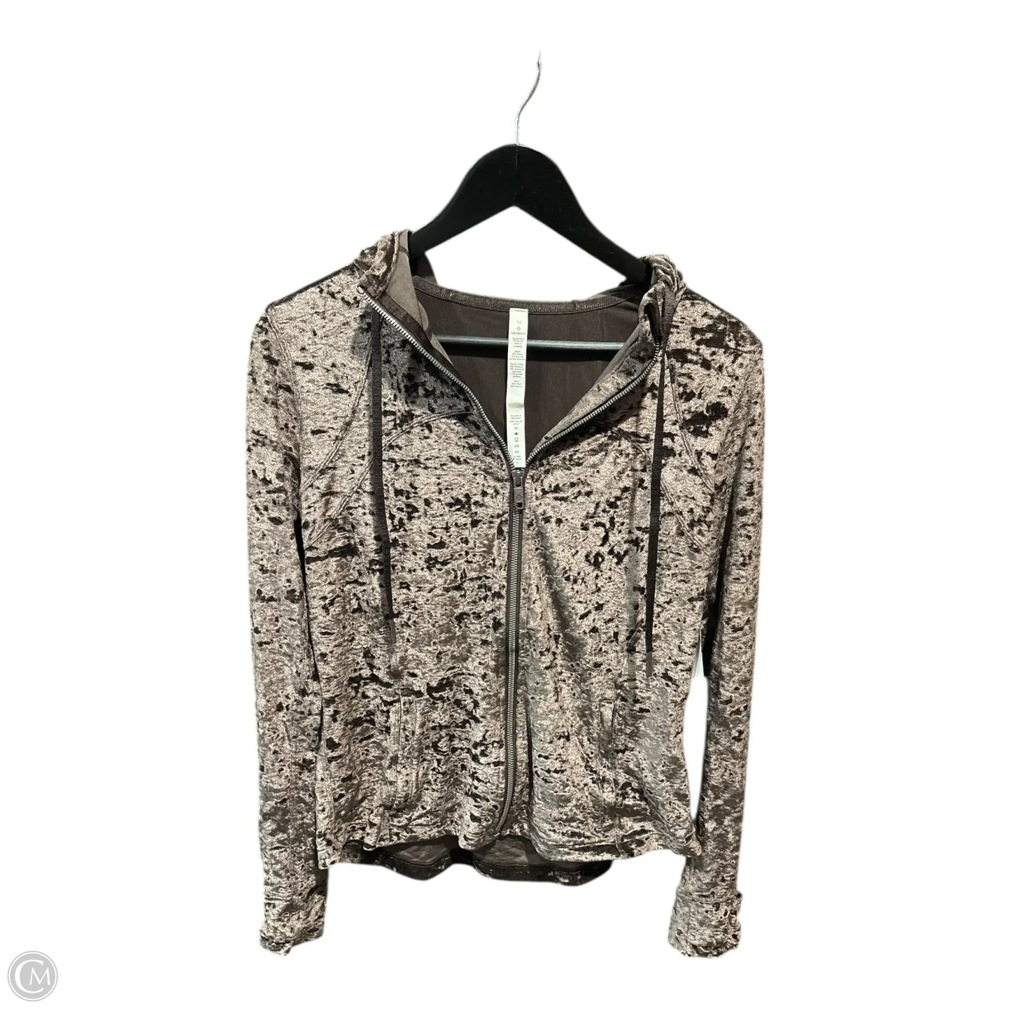 Athletic Jacket By Lululemon In Brown, Size: 10