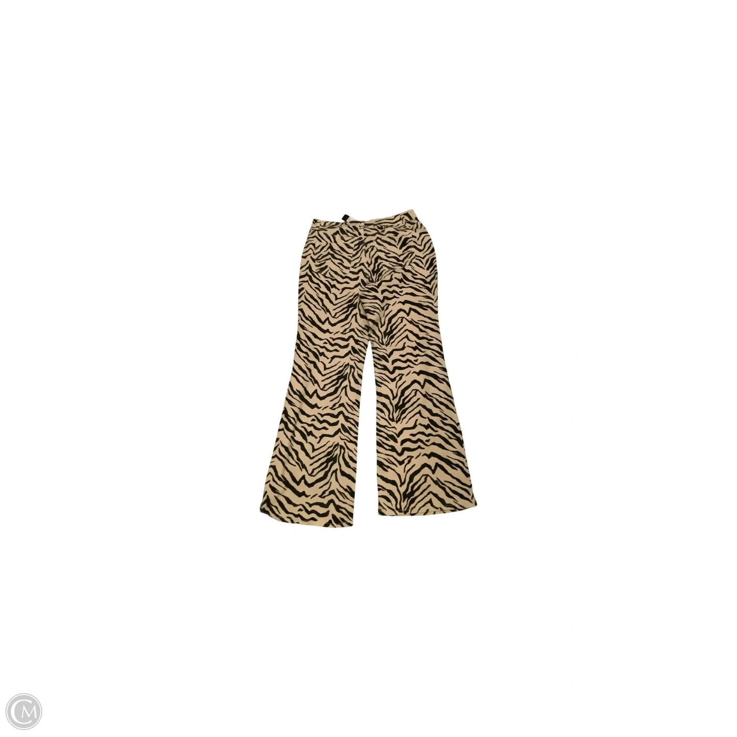 Jeans Wide Leg By Fashion Nova In Zebra Print, Size: 16