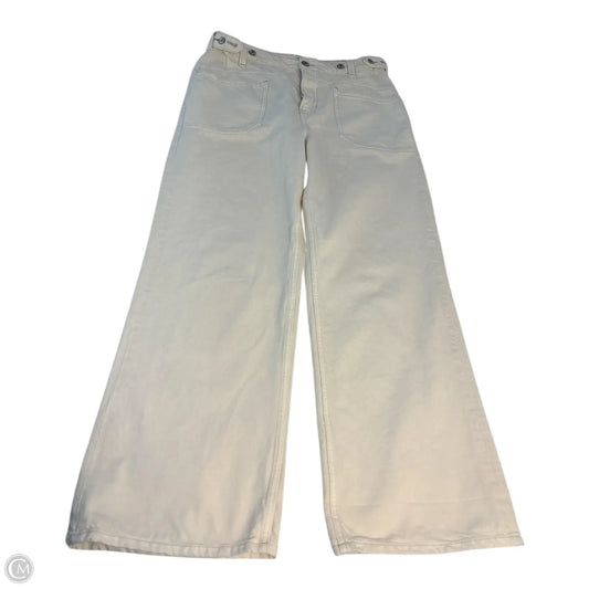 Jeans Wide Leg By We The Free In Cream, Size: 12