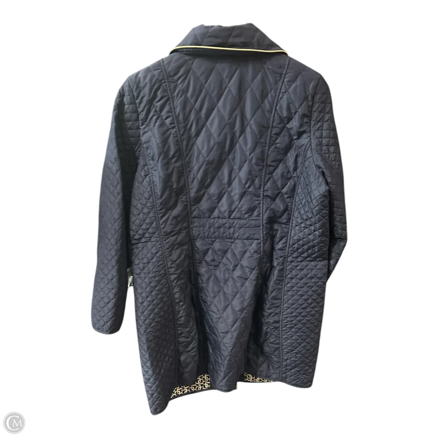 Jacket Puffer & Quilted By Chicos In Blue, Size: 12