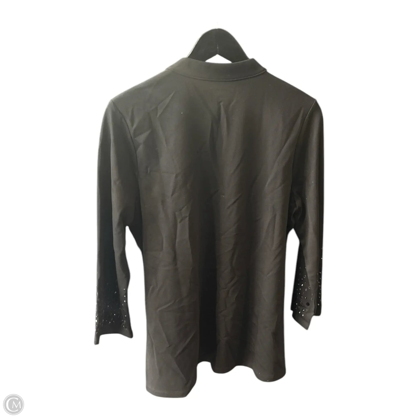 Top Long Sleeve Basic By Chicos In Black, Size: L