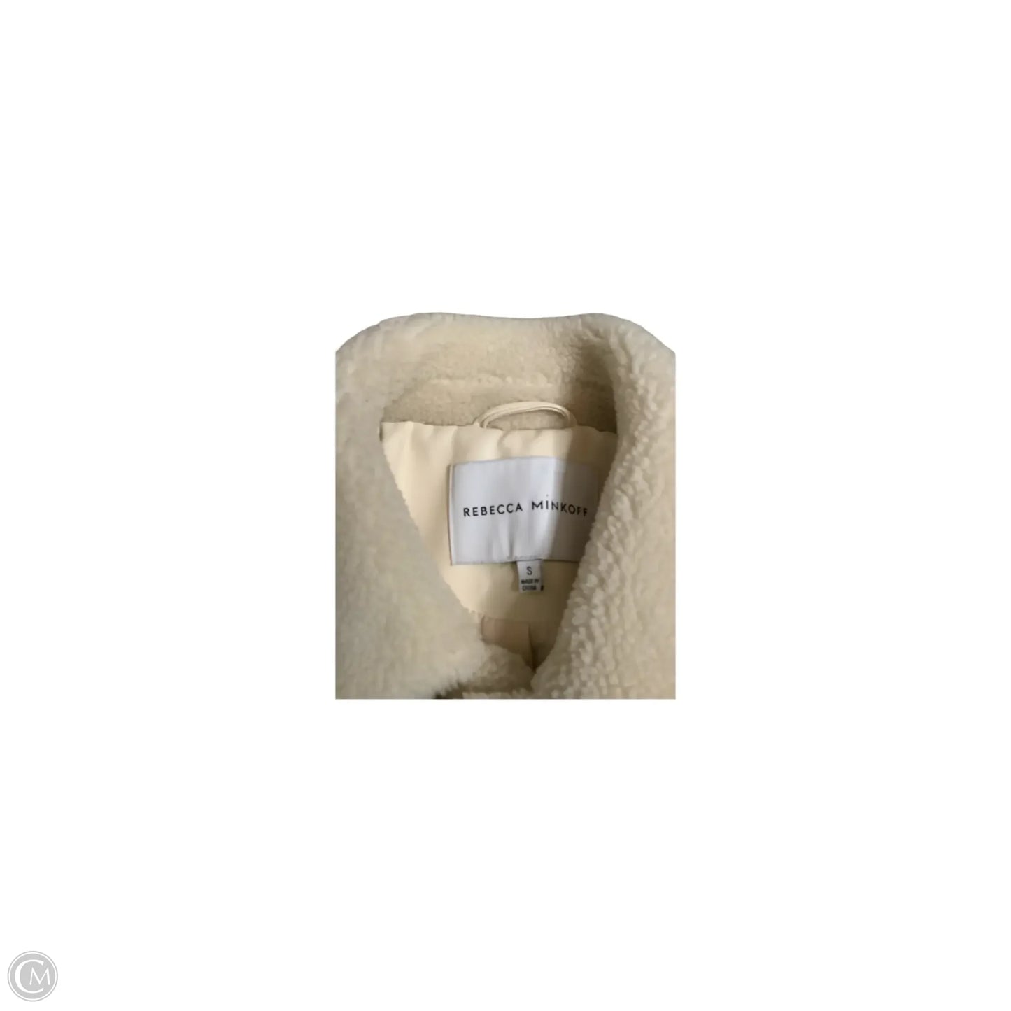 Jacket Designer By Rebecca Minkoff In Cream, Size: S