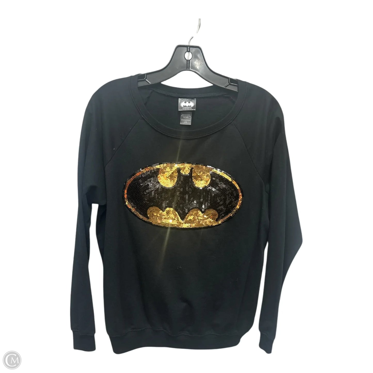 Top Long Sleeve Basic By Clothes Mentor In Black, Size: L