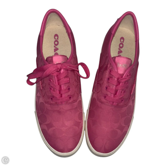 Shoes Designer By Coach In Pink, Size: 10