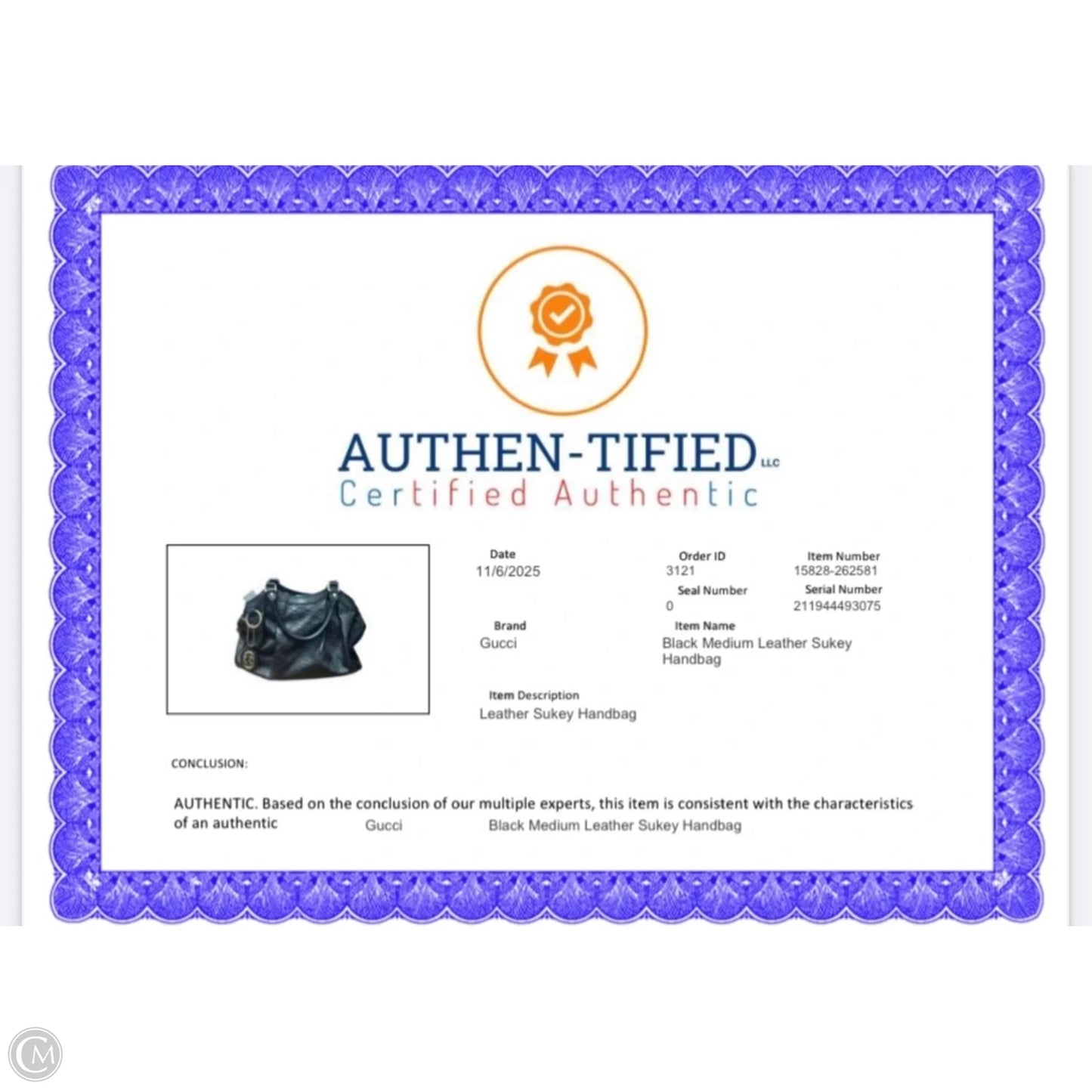 Handbag Luxury Designer By Gucci, Size: Medium