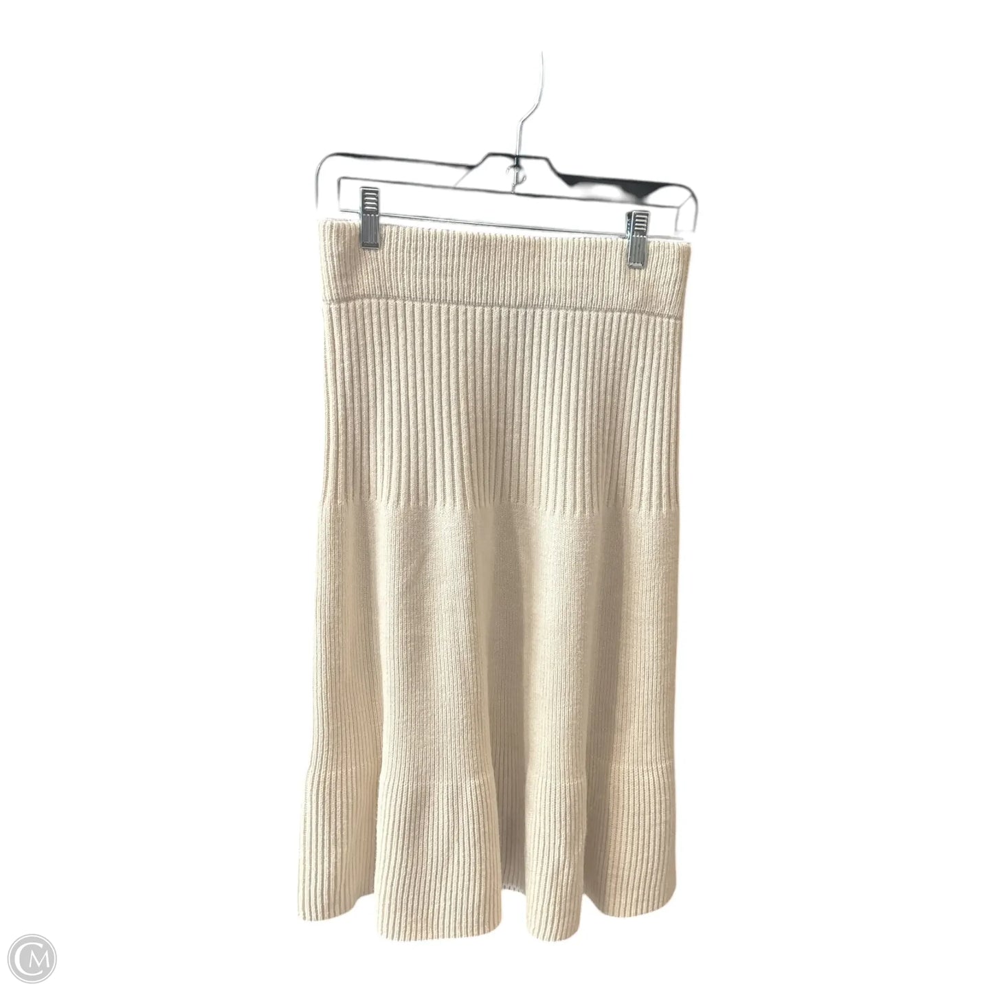 Skirt Midi By Clothes Mentor In Cream, Size: M