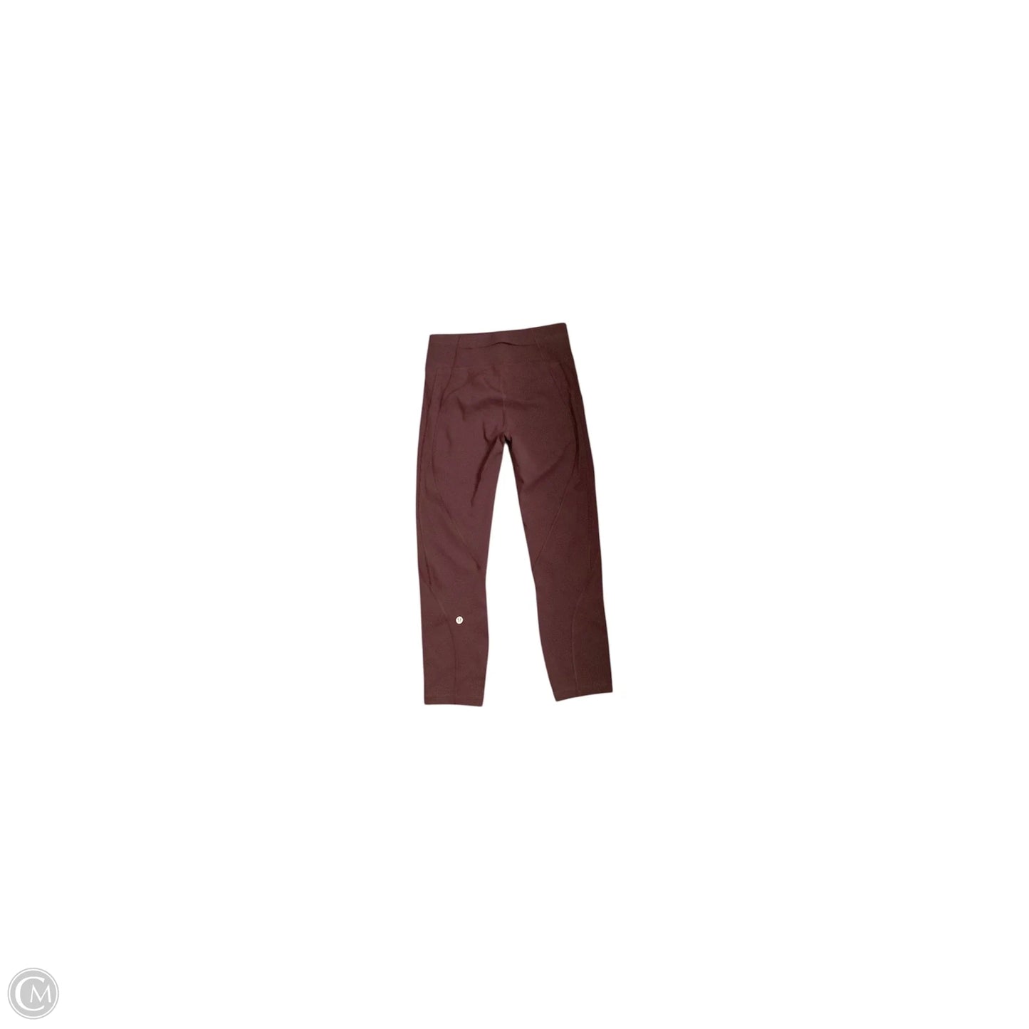 Athletic Leggings By Lululemon In Maroon, Size: 6