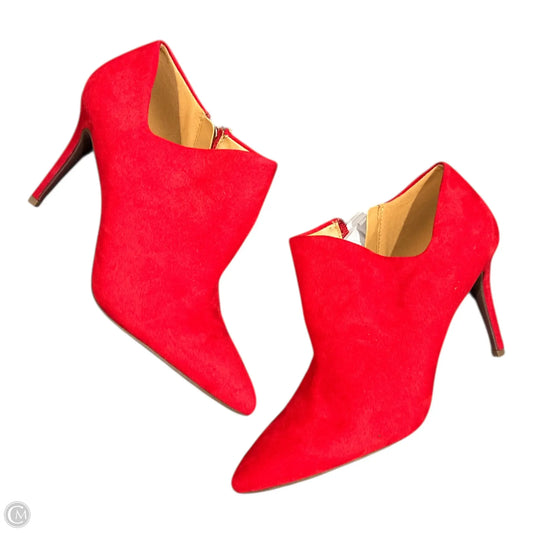 Boots Ankle Heels By Jessica Simpson In Red, Size: 8