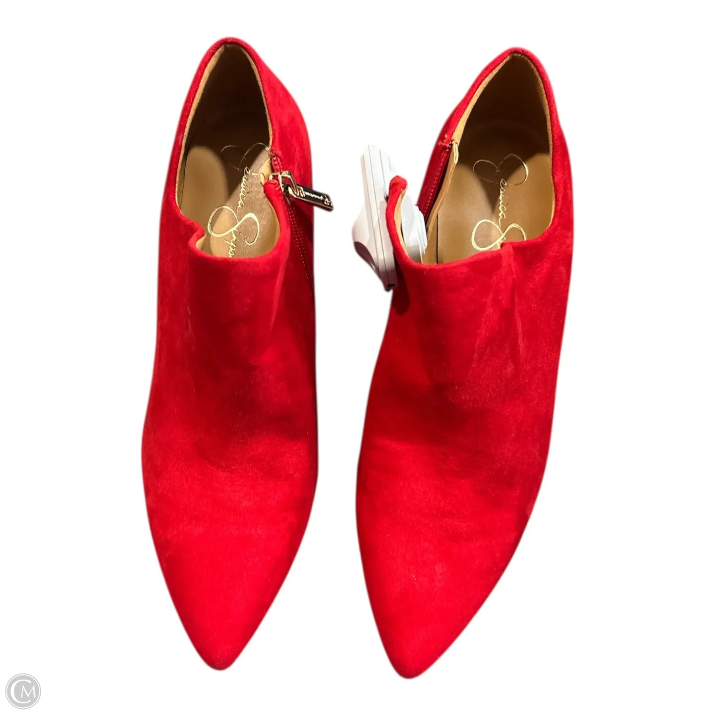 Boots Ankle Heels By Jessica Simpson In Red, Size: 8
