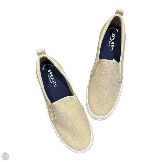 Shoes Flats By Sperry In Gold, Size: 6.5