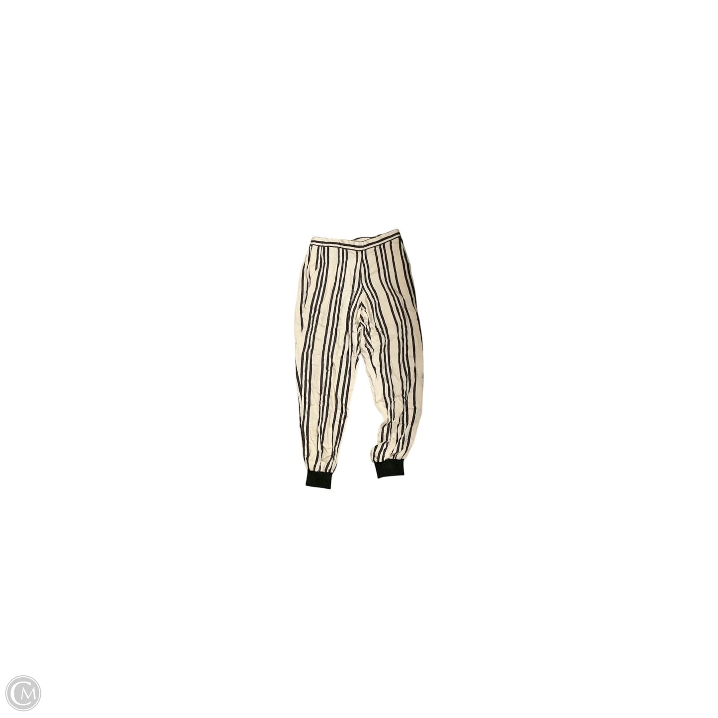 Pants Designer By Alice + Olivia In Black & Cream, Size: S