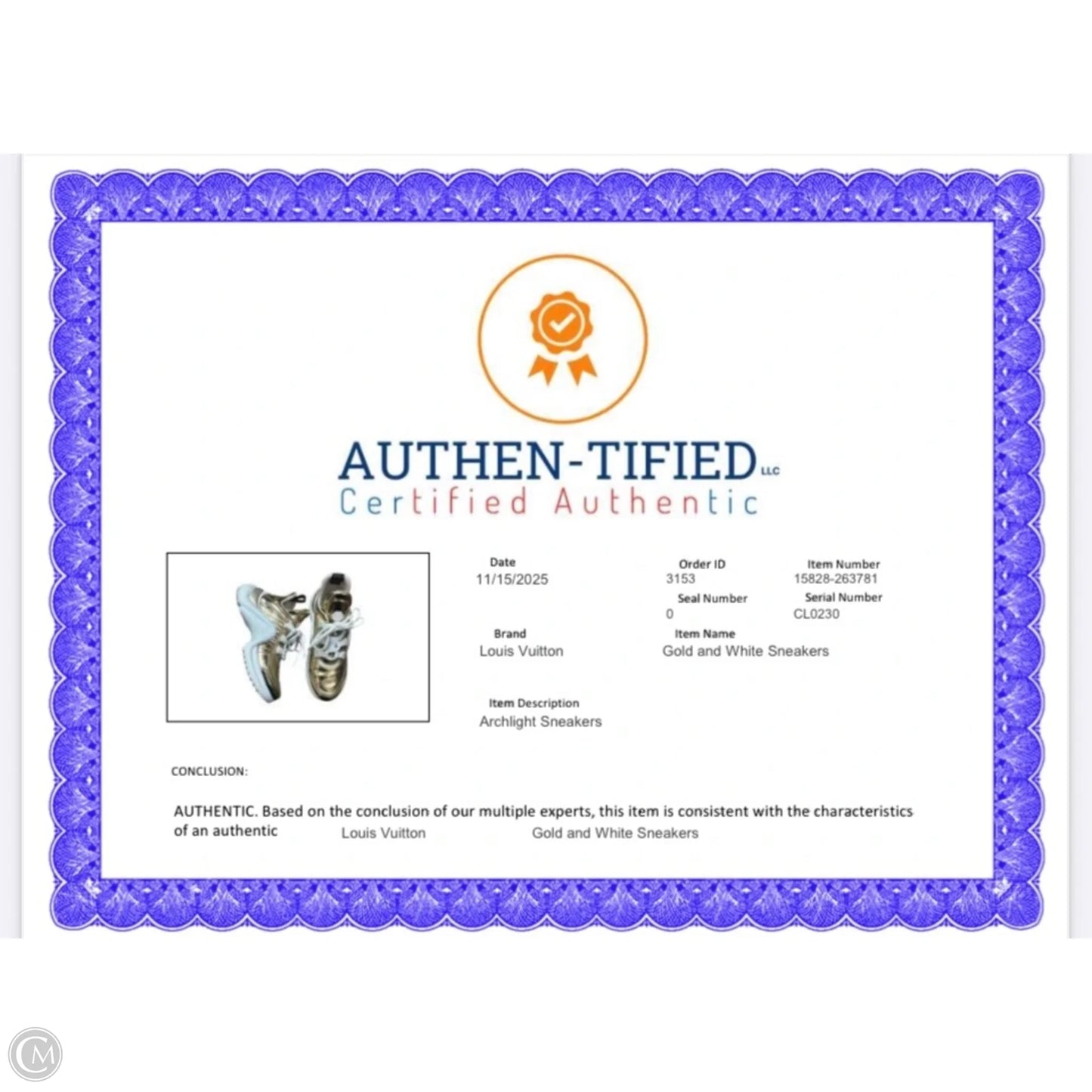 Shoes Luxury Designer By Louis Vuitton In Gold