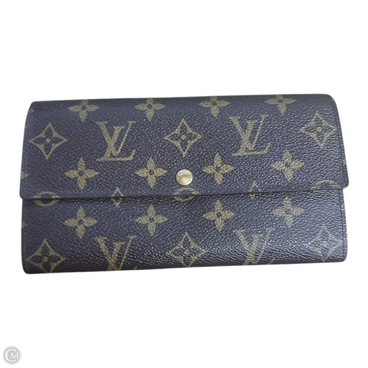 Wallet Luxury Designer By Louis Vuitton, Size: Large
