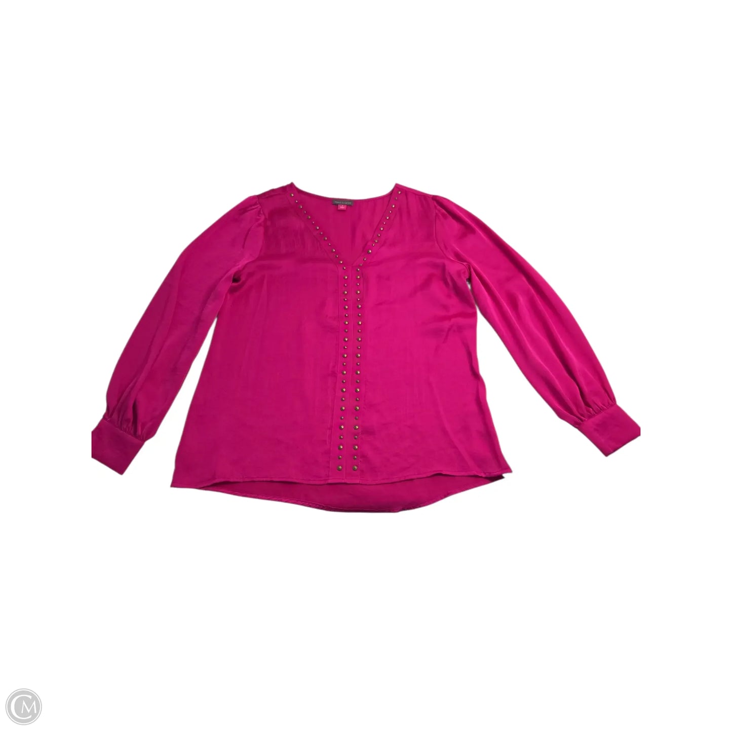 Top Long Sleeve Basic By Vince Camuto In Pink, Size: S