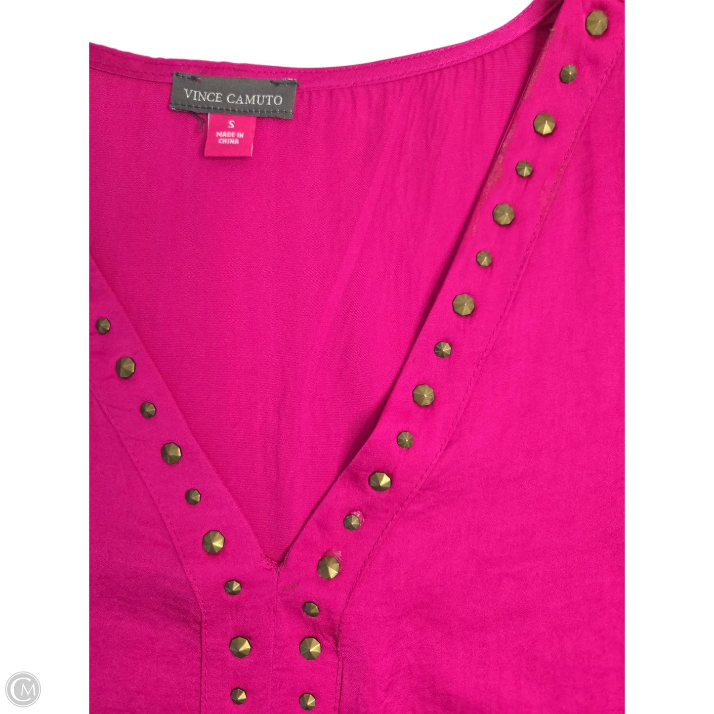 Top Long Sleeve Basic By Vince Camuto In Pink, Size: S