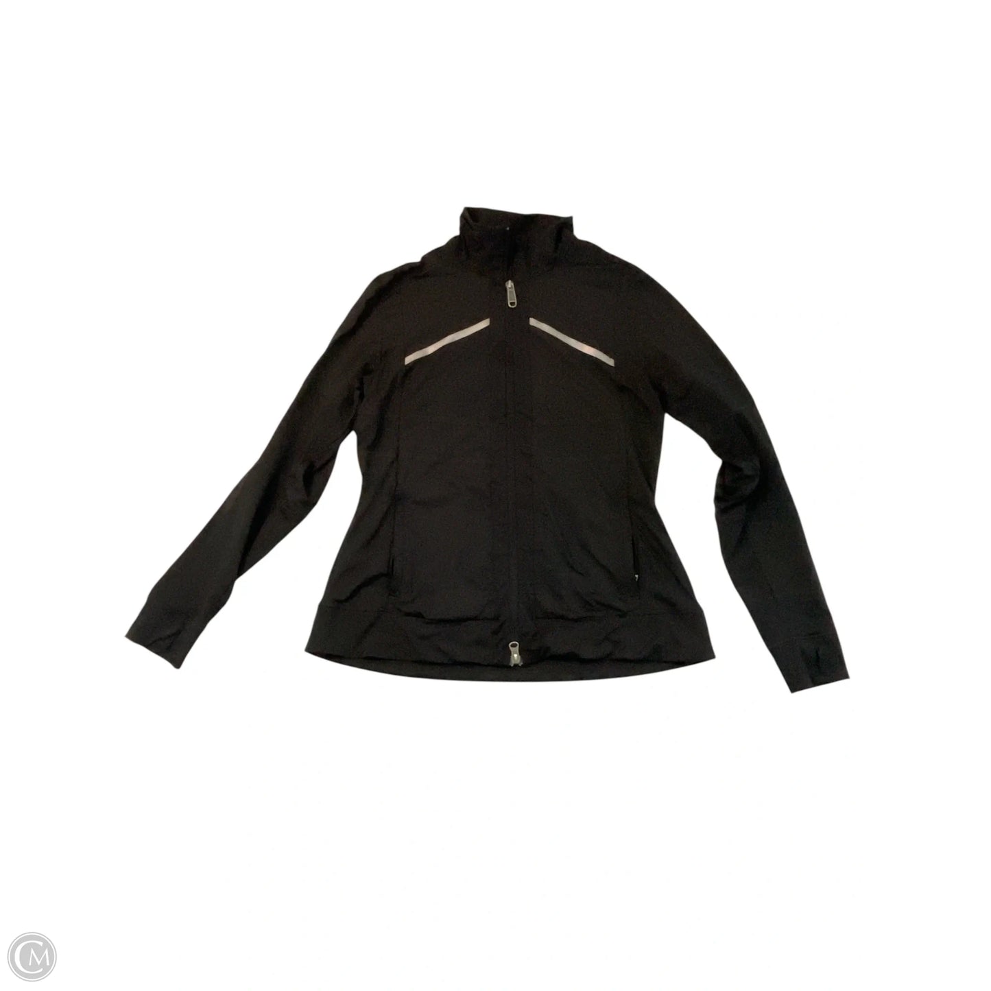 Athletic Jacket By Adidas In Black, Size: L