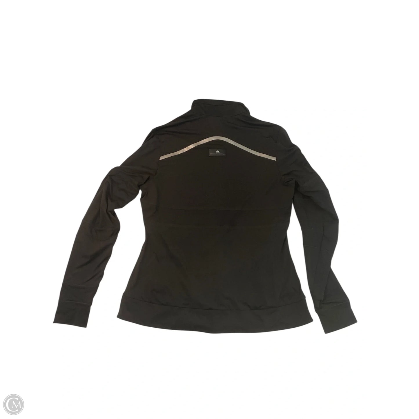 Athletic Jacket By Adidas In Black, Size: L