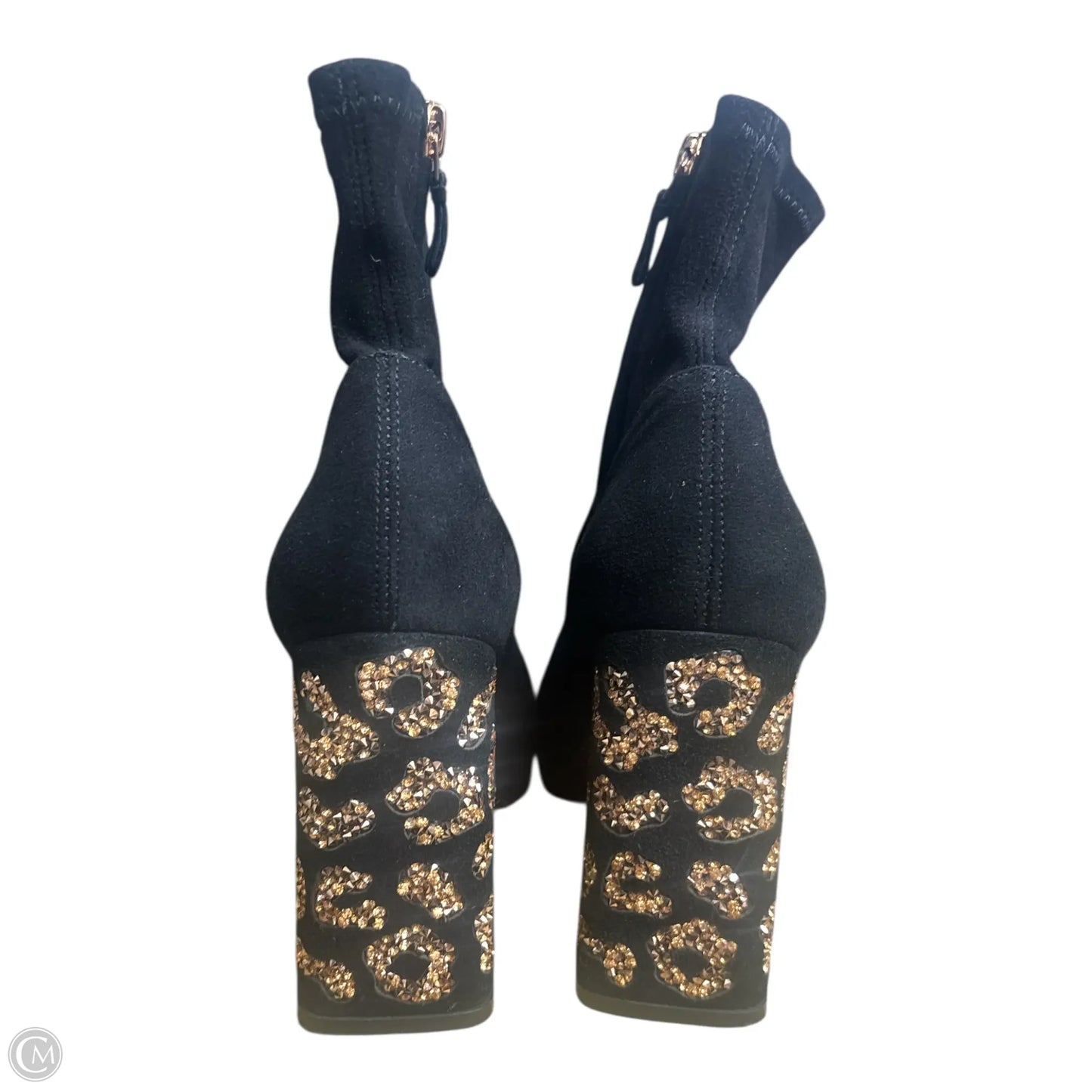 Boots Ankle Heels By Clothes Mentor In Black