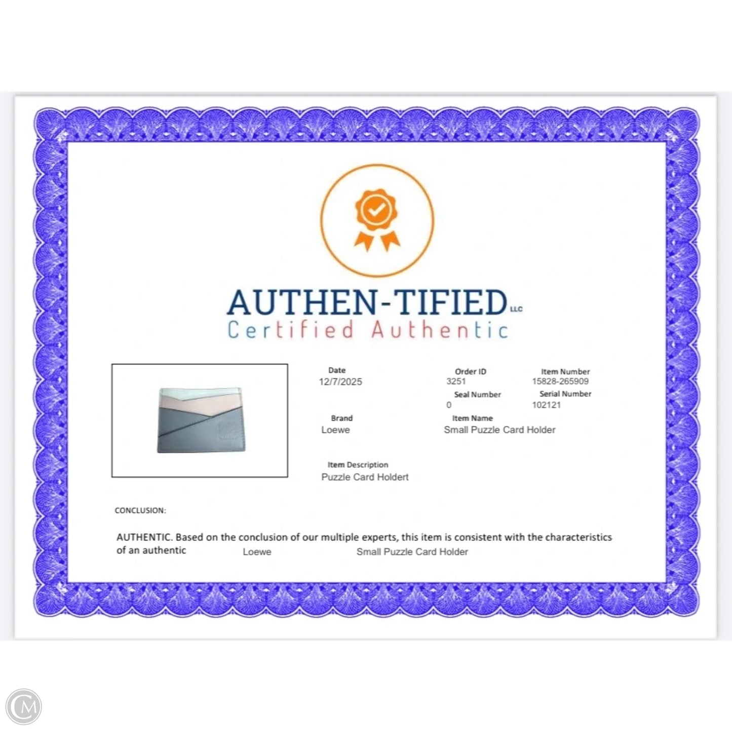 Wallet Luxury Designer By Loewe, Size: Small