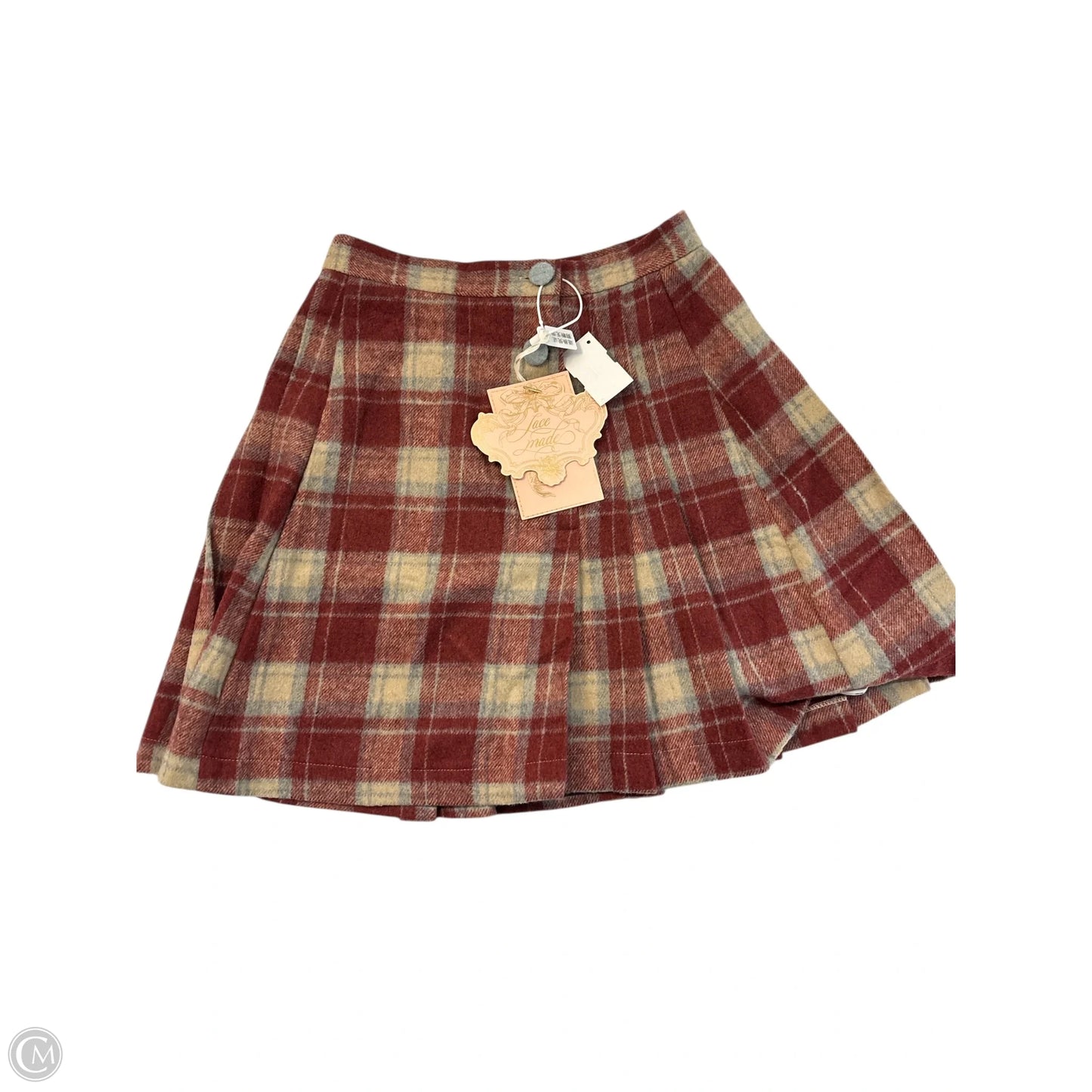Skirt Mini & Short By Clothes Mentor In Plaid Pattern, Size: L