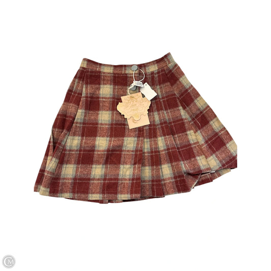 Skirt Mini & Short By Clothes Mentor In Plaid Pattern, Size: L