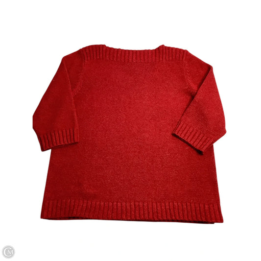 Sweater By Lauren By Ralph Lauren In Red, Size: M